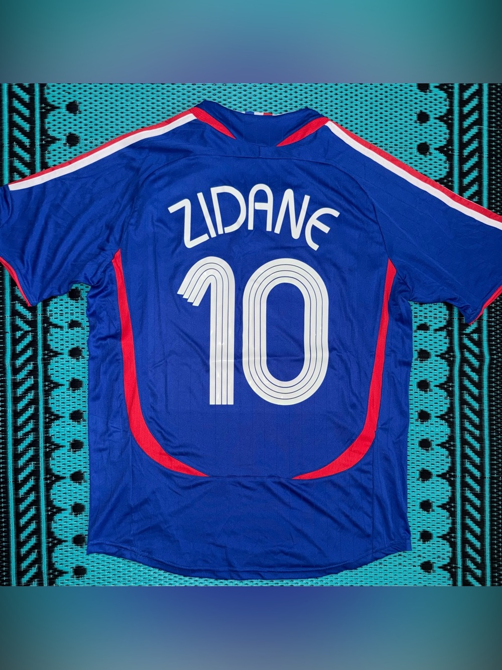 Zinedine Zidane 10 | France 2006 Home Jersey/Kit Retro (Medium)